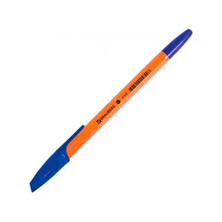 Ручка шар.Brauberg, корп. оранж., узел 0,7мм., линия 0,35 мм., синяя