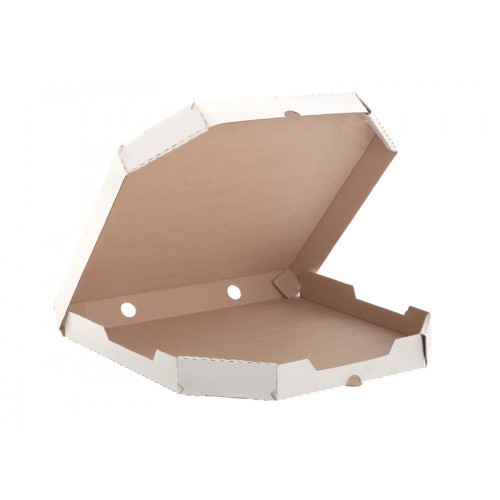 Коробка д/пиццы 350х350х40 мм для пиццы белая б/п, 50 шт /упак