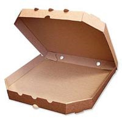 Коробка д/пиццы, 330х330х40 мм, бурая без печати 1/50