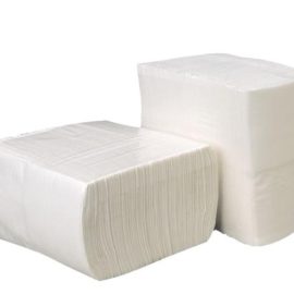 Салфетки бумажные для настольных диспенсоров 1 сл.,300 лист. белые, вос. целюлоза 36шт/кор