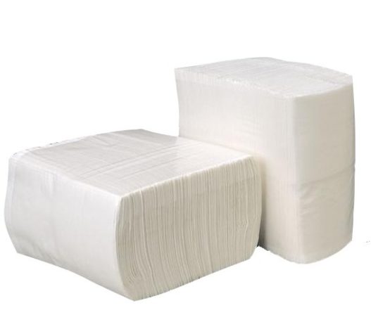 Салфетки бумажные для настольных диспенсоров 1 сл.,300 лист. белые, вос. целюлоза 36шт/кор