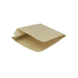 Пакет бумажный пищевой 160х140х уголок жиростойкий бурый для бургера 1/1000шт