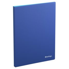 Папка с пружинным скоросшивателем Berlingo "Soft Touch Pro", 17мм, 700мкм, с внутр. карманом, синяя,